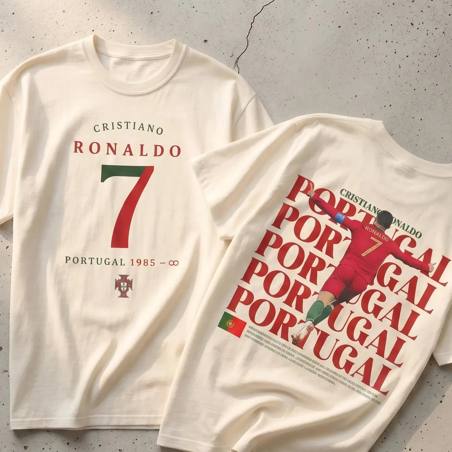 Women'S Fashion Portugal - Kaos Sepak Bola Grafis CR7 Portugal