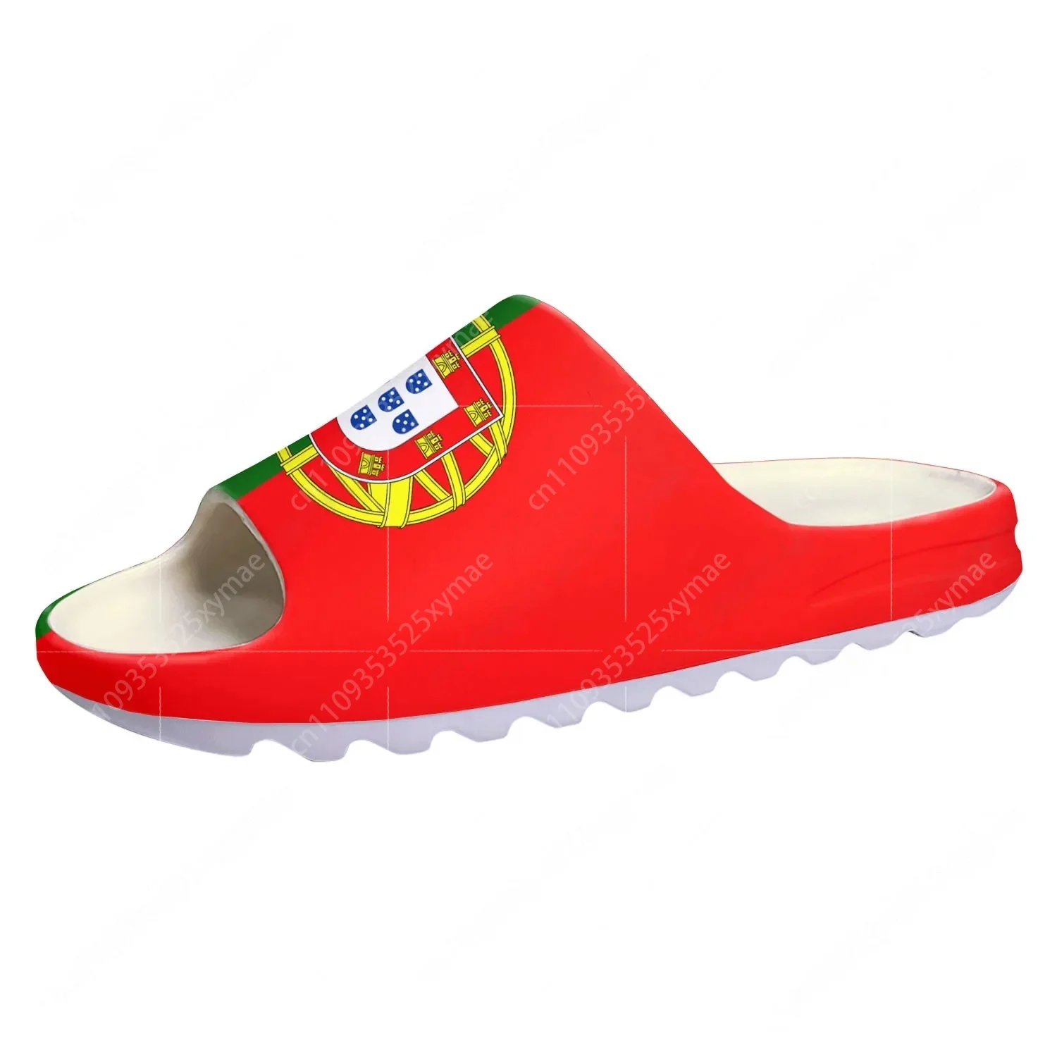 Women'S Fashion Portugal - Sandal Rumah Sol Lembut Motif Bendera