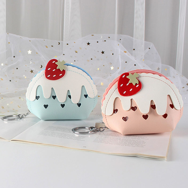 Coin Purse Women - Dompet koin mini es krim stroberi
