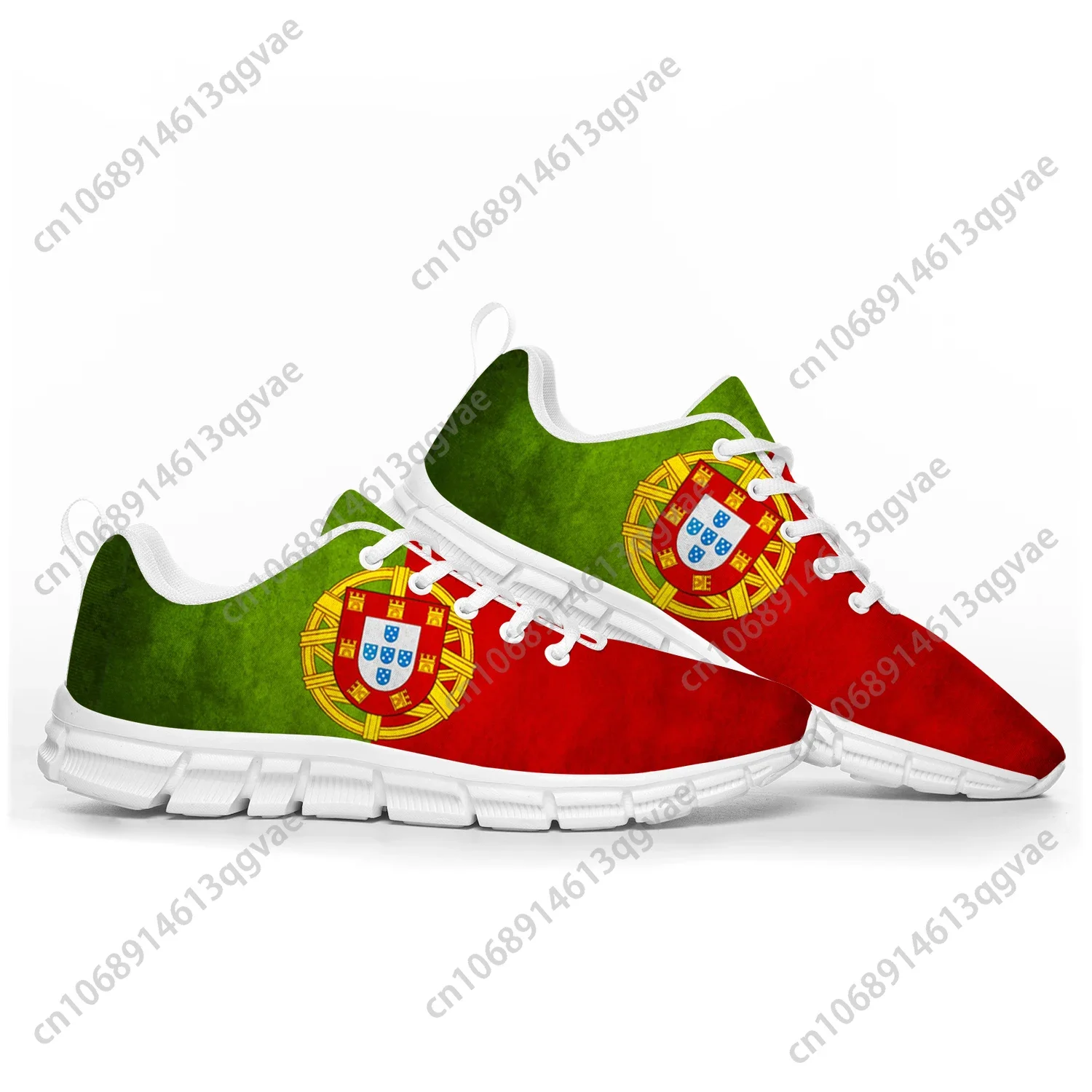 Women'S Fashion Portugal - Sepatu Olahraga Bendera Portugal Sepatu Sneakers