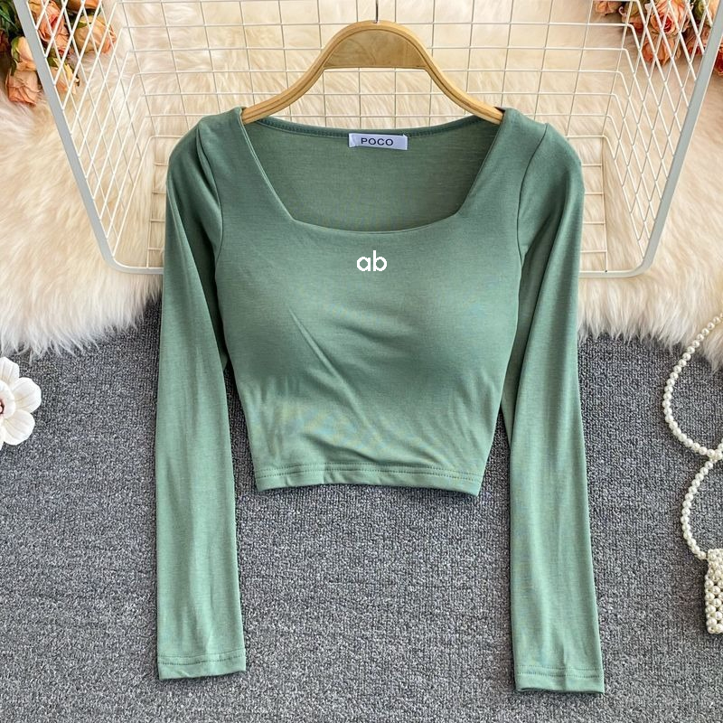 Women'S Fashion Layering - Kaos Wanita Korea Fashion Kerah Kotak