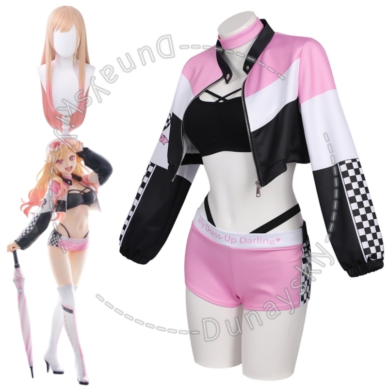 Crop Top Women - Kostum Cosplay My Darling Marin Kitagawa,