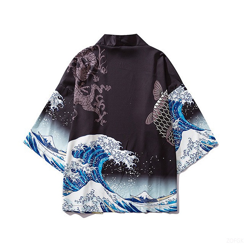 Kimono Jubah Cetak Haori Haraj - Women'S Fashion Kimono ulasan dan harga