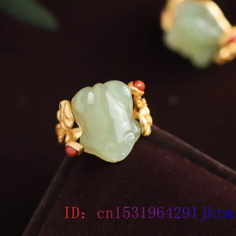 Cincin Katak Giok Hijau Jimat  - Women Fashion Rings ulasan dan harga