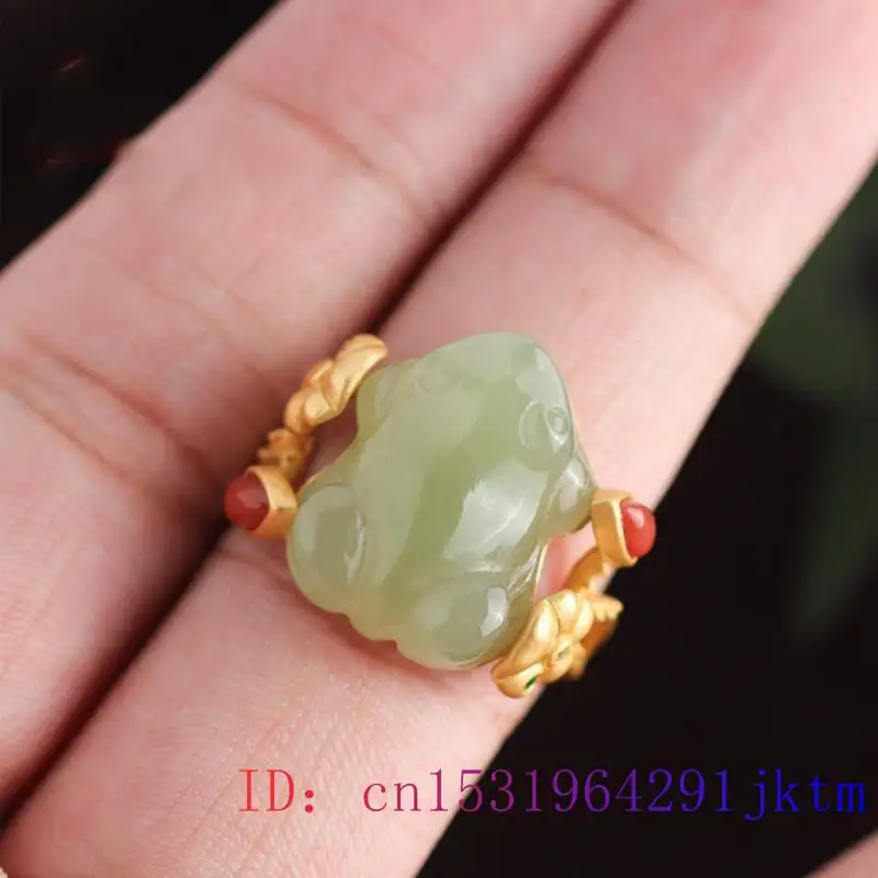 Cincin Katak Giok Hijau Jimat  - Women Fashion Rings ulasan dan harga