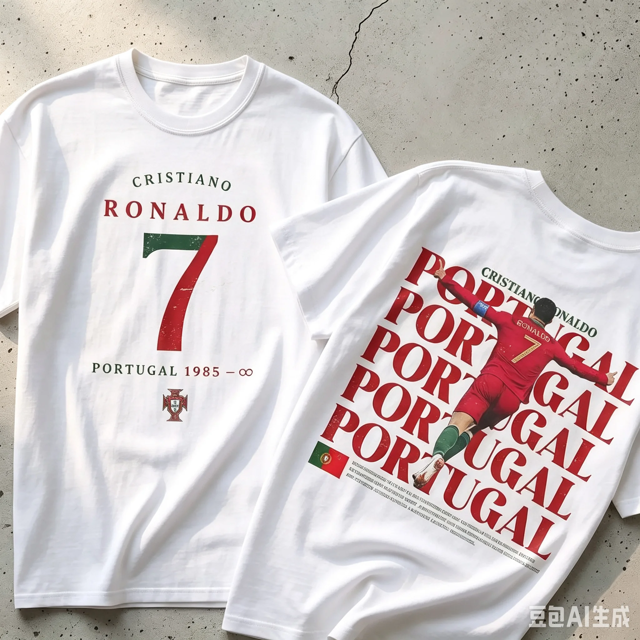 Kaos Sepak Bola Grafis CR7 Por - Women'S Fashion Portugal ulasan dan harga