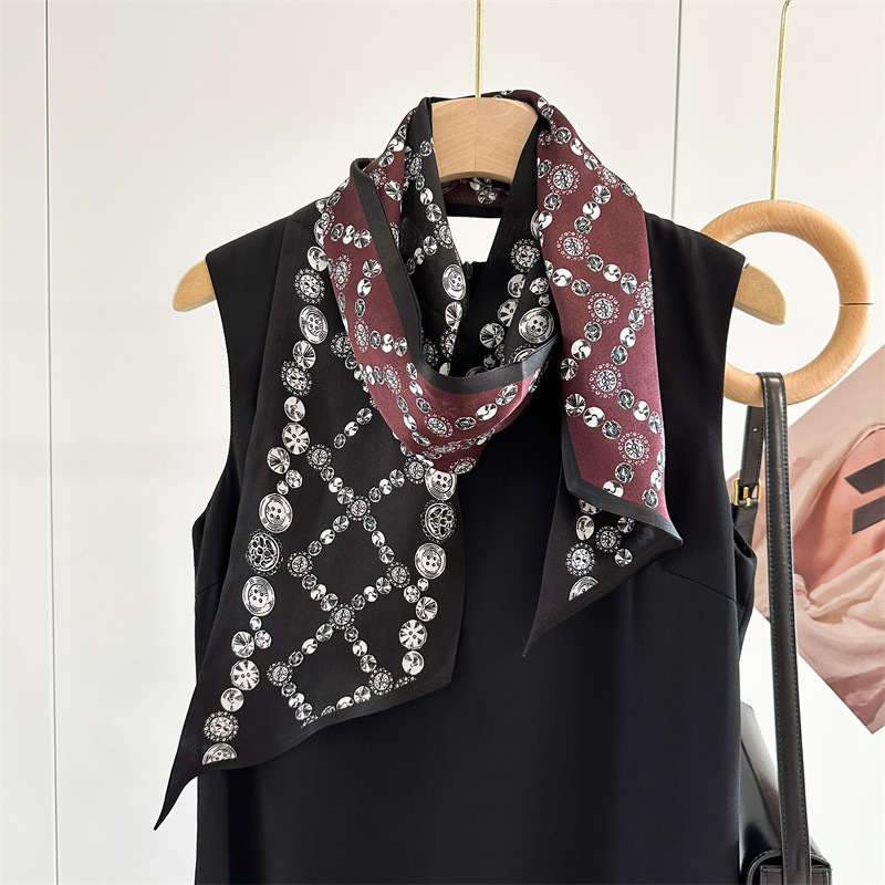 Syal Rambut Kepala Leher Sutra - Women'S Fashion Layering ulasan dan harga