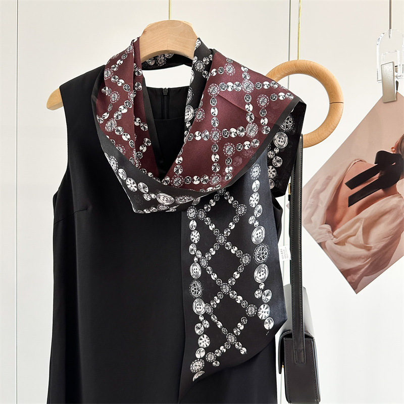 Syal Rambut Kepala Leher Sutra - Women'S Fashion Layering ulasan dan harga