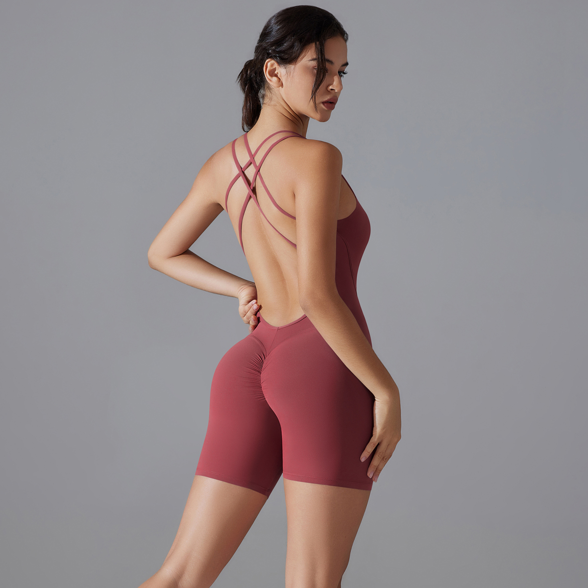Set Yoga Seksi Punggung Terbuk - Women'S Fashion Overalls ulasan dan harga