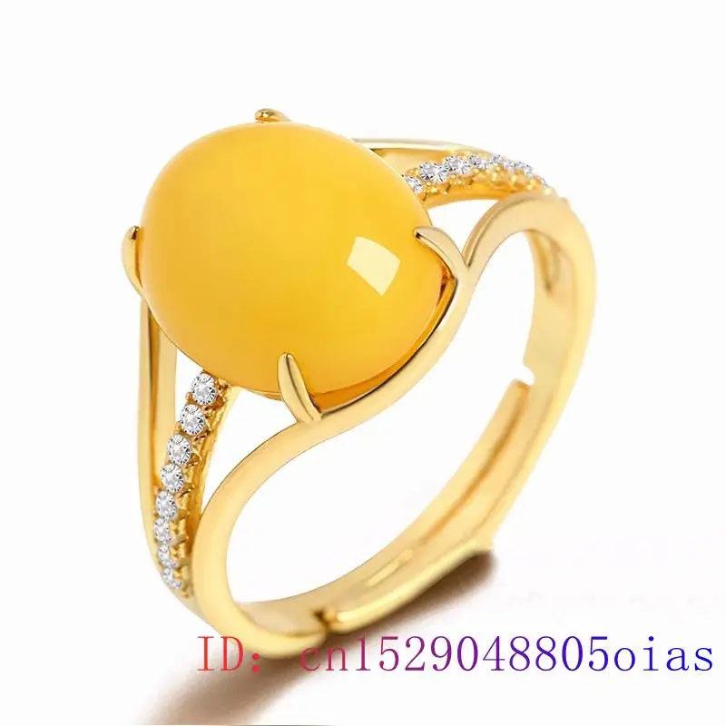 Cincin Amber Kuning Mode Jimat - Women Fashion Rings ulasan dan harga