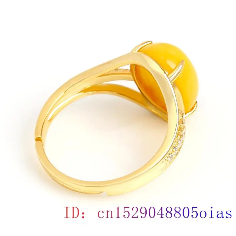 Cincin Amber Kuning Mode Jimat - Women Fashion Rings ulasan dan harga