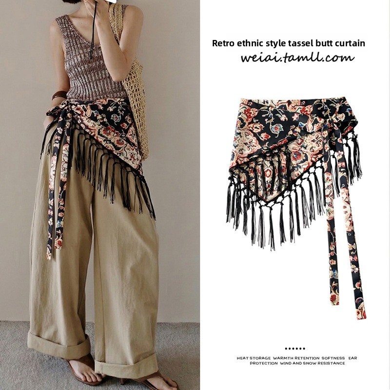 Ikat Pinggang Rumbai Motif Seg - Women'S Fashion Layering ulasan dan harga