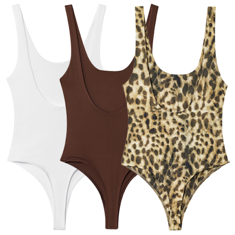 HXAO Bodysuit Slip Macan Tutul - Corset Top Boned ulasan dan harga