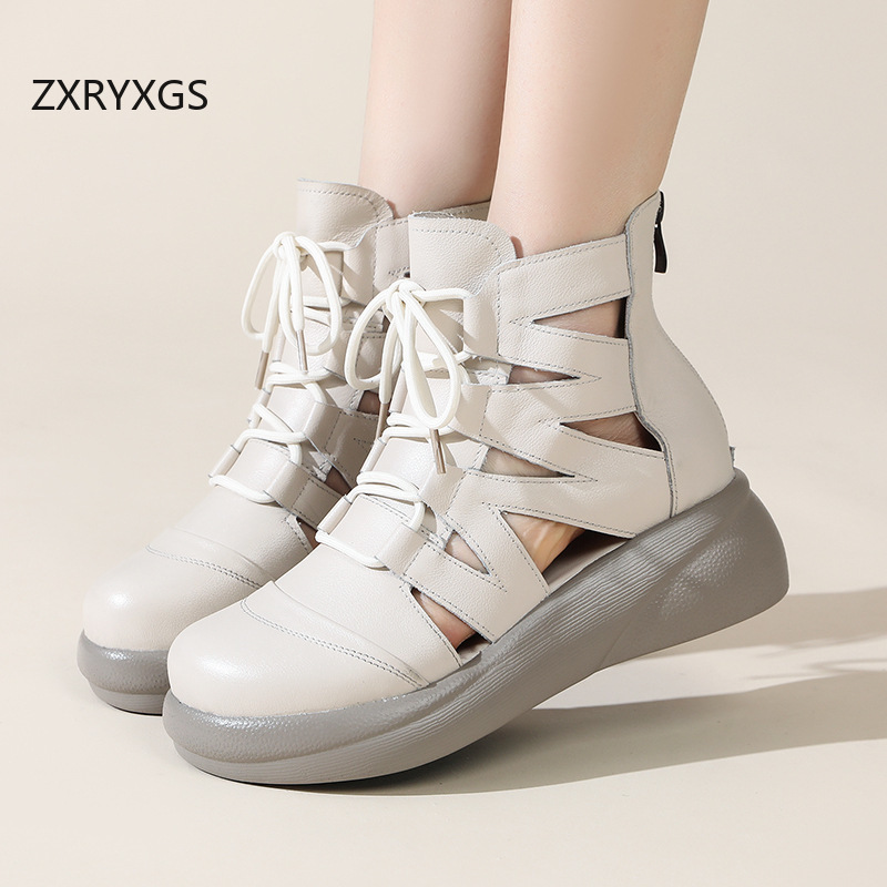 ZXRYXGS Sandal Romawi Kulit Sa - Women'S Fashion Layering ulasan dan harga