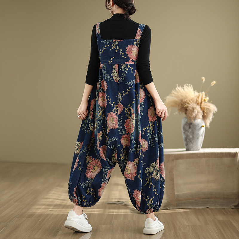 Overall Denim Kasual Longgar u - Women'S Fashion Overalls ulasan dan harga