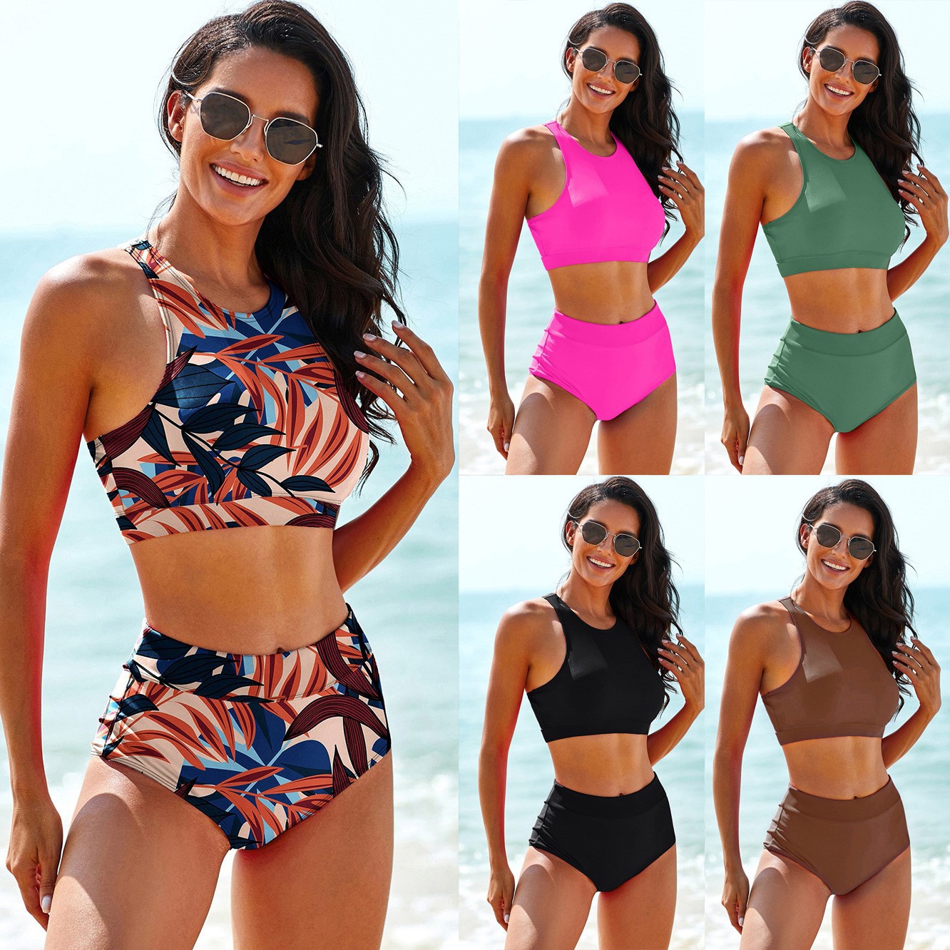 Pakaian Renang Wanita Warna So - Crop Top Women ulasan dan harga