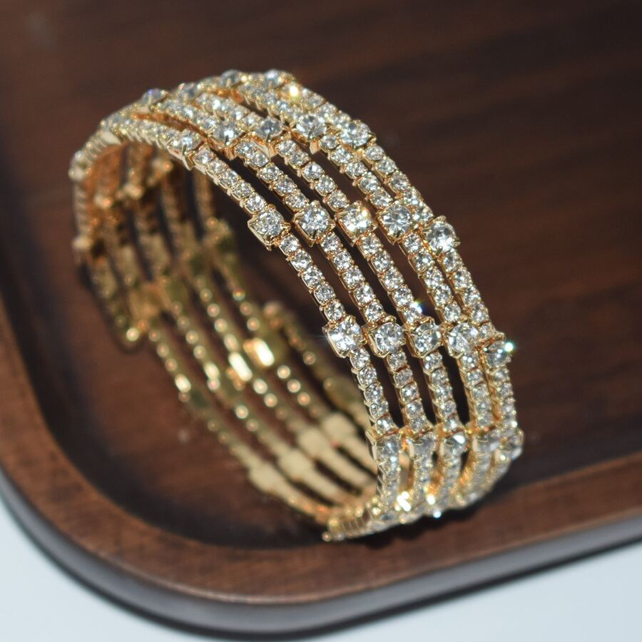 Gelang Manset Terbuka Berlapis - Women'S Fashion Layering ulasan dan harga