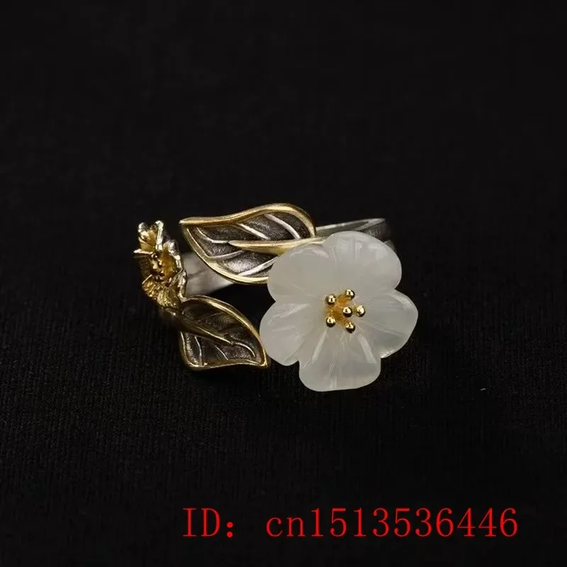 925 Perak Putih Hetian Giok Bu - Women Fashion Rings ulasan dan harga