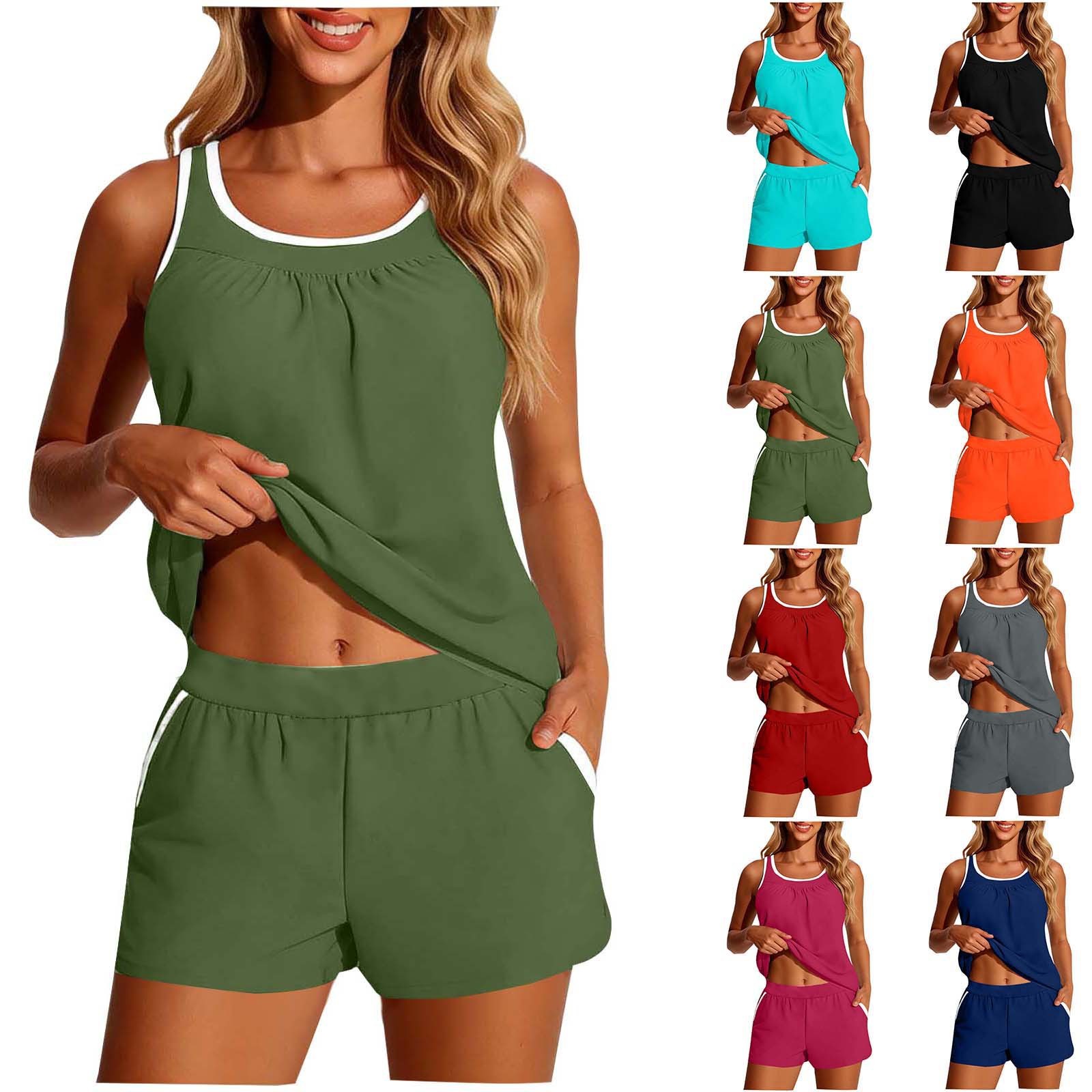 Pakaian Renang Wanita 2 Potong - Crop Top Women ulasan dan harga