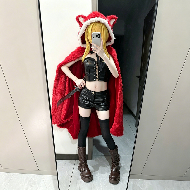 Jubah Cosplay Game Black Souls - Corset Top Boned ulasan dan harga