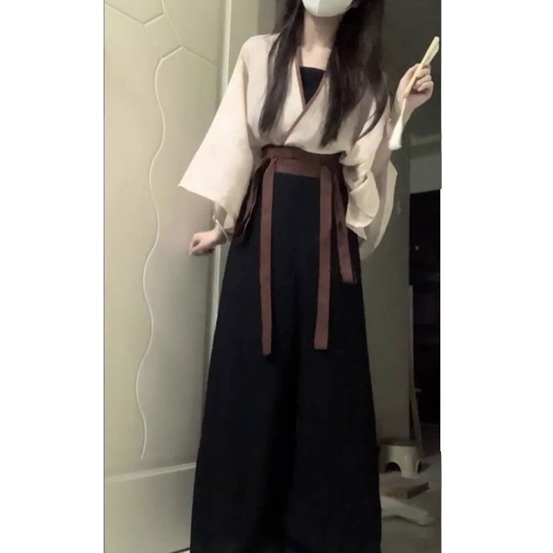 Gaun Hanfu Linen Katun Musim P - Women'S Fashion Kimono ulasan dan harga