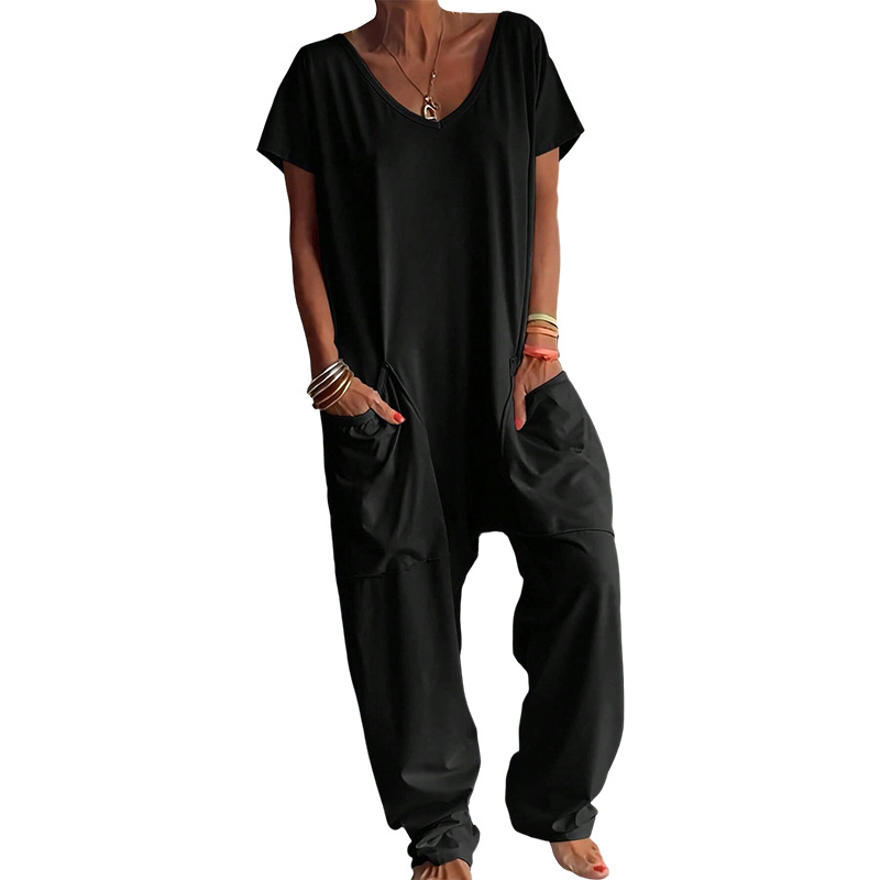 Jumpsuit Wanita Model V-neck,  - Women'S Fashion Overalls ulasan dan harga