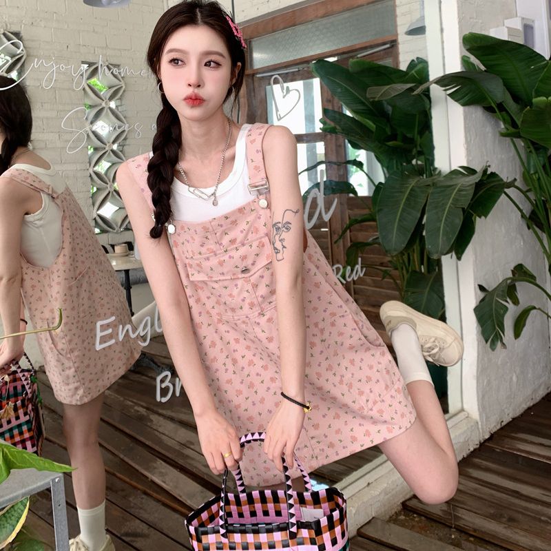 Gaun Denim Overall Lucu Model  - Women'S Fashion Overalls ulasan dan harga