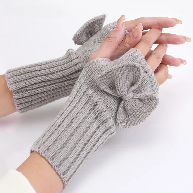 Sarung Tangan Rajut Tanpa Jari - Women'S Fashion Gloves ulasan dan harga
