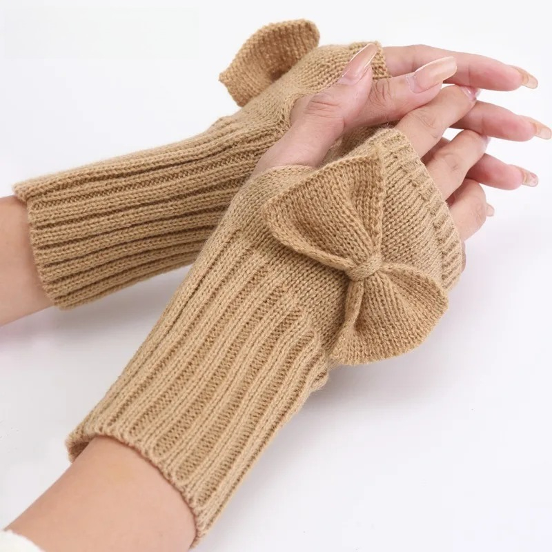 Sarung Tangan Rajut Tanpa Jari - Women'S Fashion Gloves ulasan dan harga