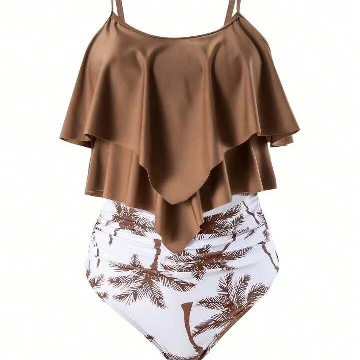Bikini Wanita Atasan Ruffle Pi - Crop Top Women ulasan dan harga