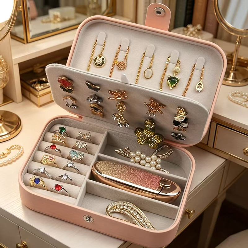 Kotak Perhiasan Portabel Kusto - Women Fashion Rings ulasan dan harga