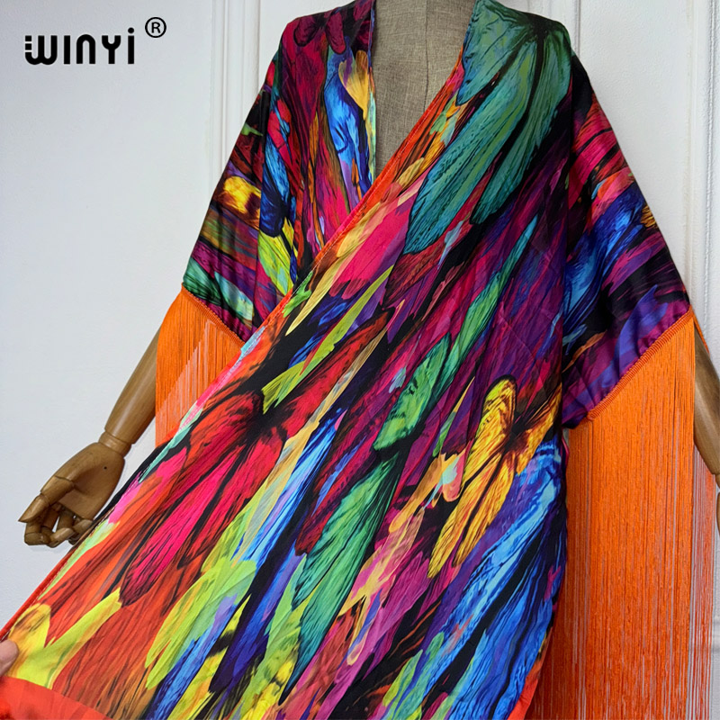 WINYI kimono pakaian pantai mo - Women'S Fashion Kimono ulasan dan harga