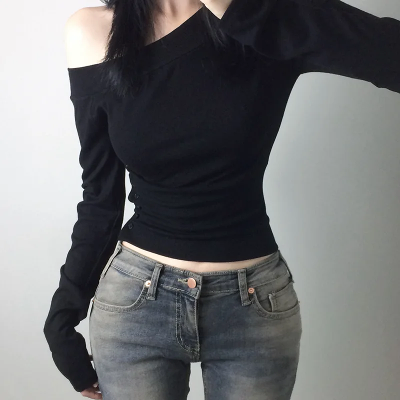 Kaos Kancing Lipit Vintage Y2K - Women'S Fashion Tops ulasan dan harga