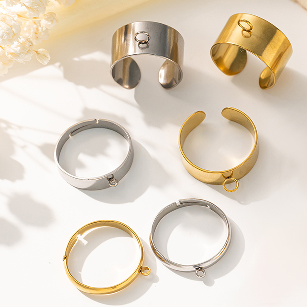 5 Buah/Lot Dasar Cincin Terbuk - Women Fashion Rings ulasan dan harga