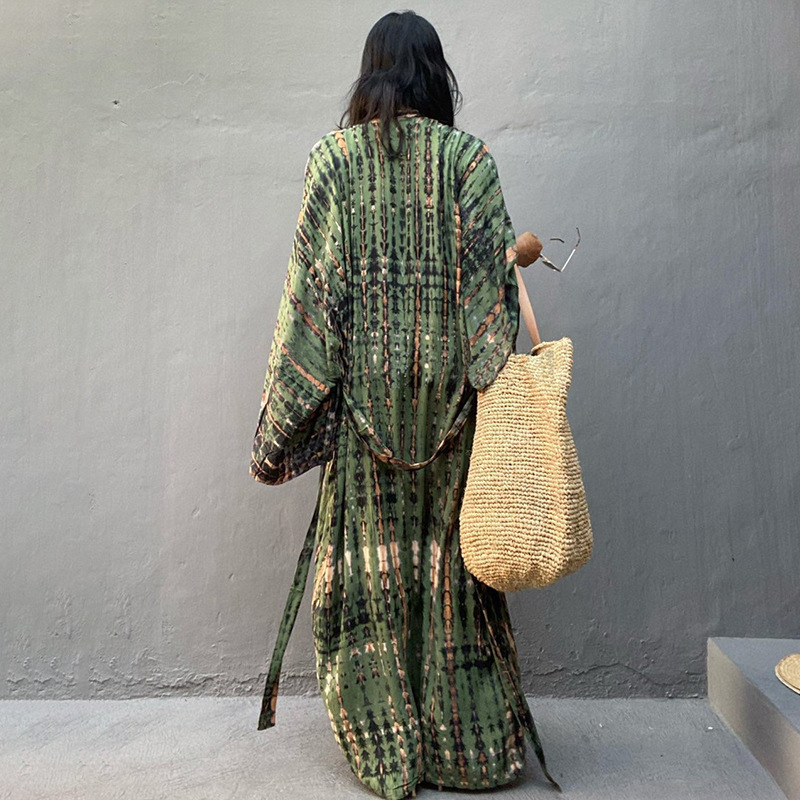 Penutup Pantai Wanita Tie Dye  - Women'S Fashion Kimono ulasan dan harga