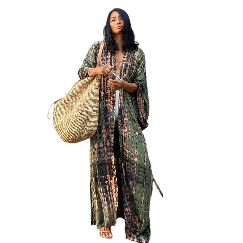 Penutup Pantai Wanita Tie Dye  - Women'S Fashion Kimono ulasan dan harga