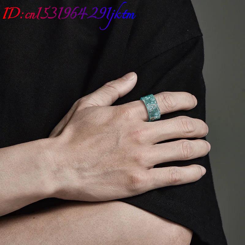 Cincin Buddha Giok Burma Alami - Women Fashion Rings ulasan dan harga