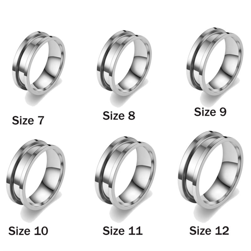 5pcs 7/8/9/10/11/12 Ring Core  - Women Fashion Rings ulasan dan harga