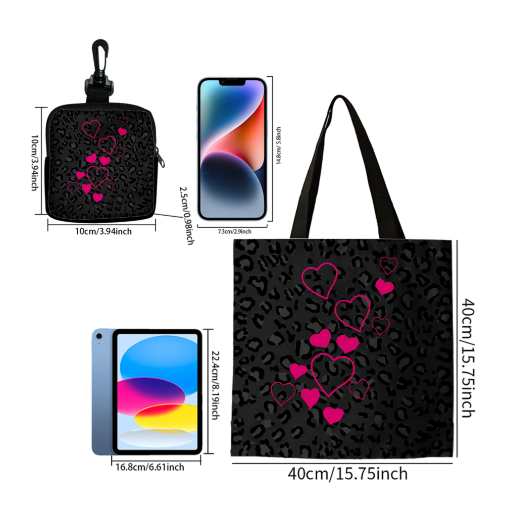 Tas Tote Motif Macan Tutul Hit - Coin Purse Women ulasan dan harga