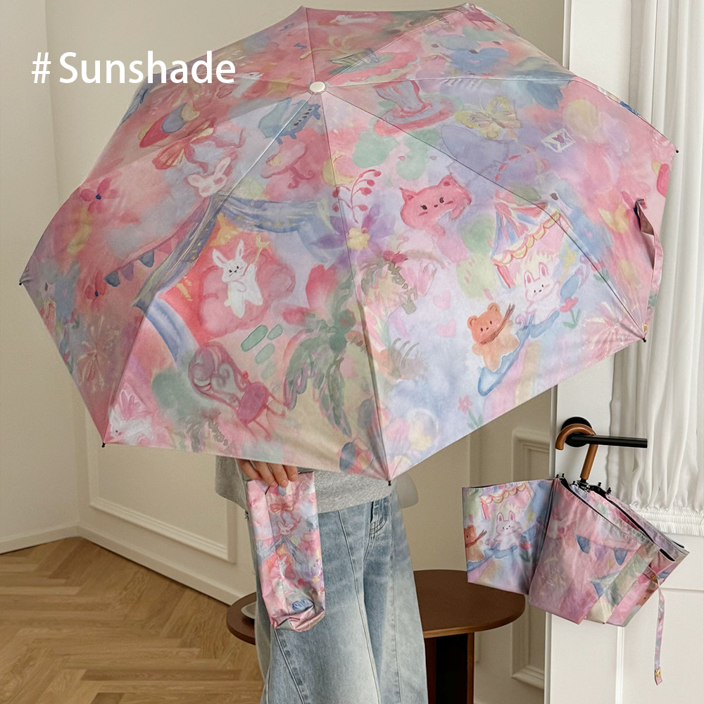 Payung Lipat Manual Motif Fash - Women'S Fashion Umbrella ulasan dan harga