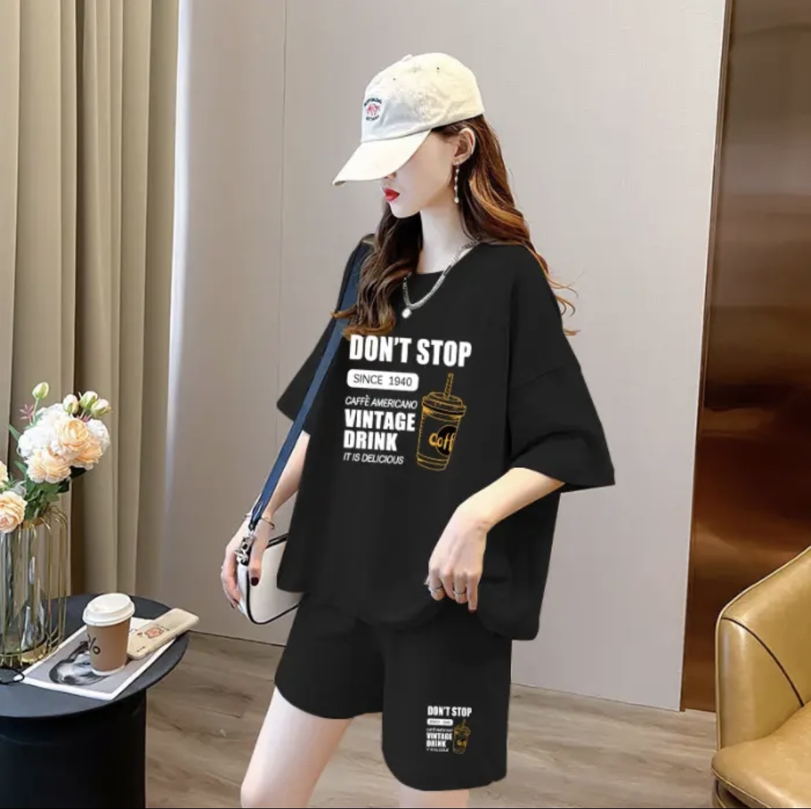Set Celana Pendek Musim Panas  - Women'S Fashion Tops ulasan dan harga