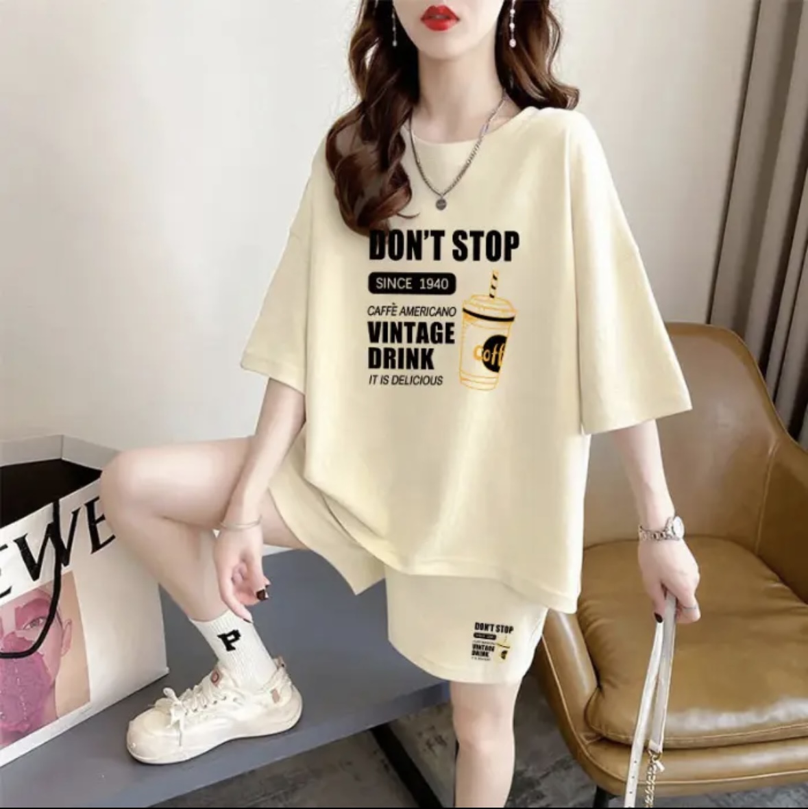 Set Celana Pendek Musim Panas  - Women'S Fashion Tops ulasan dan harga